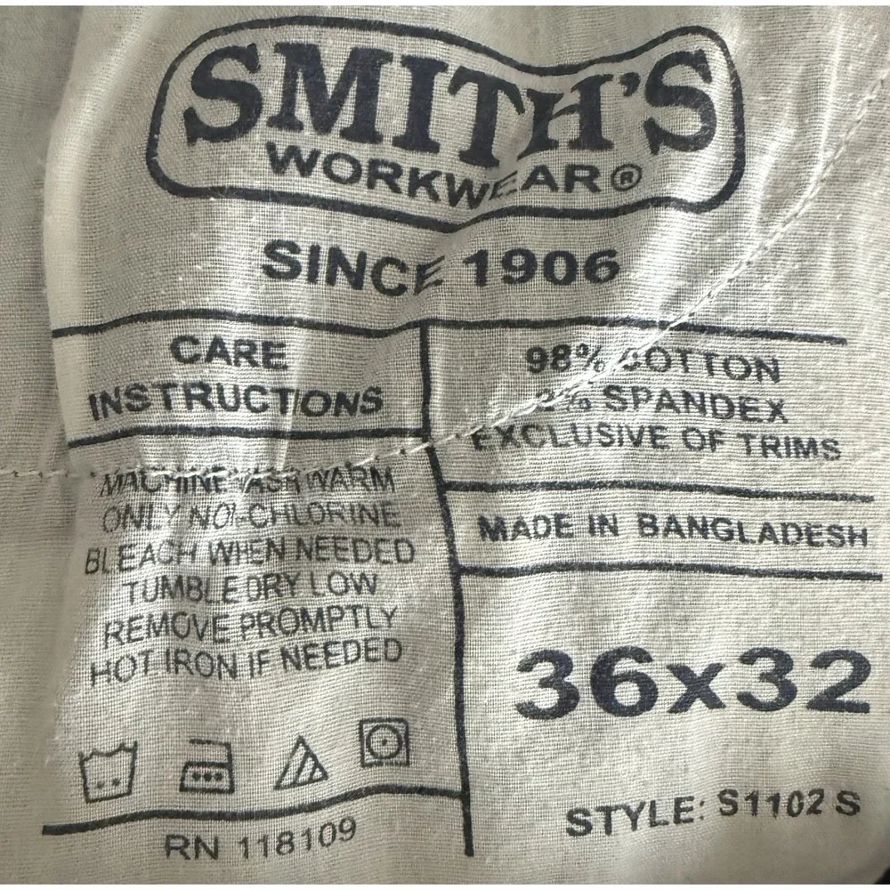 workwear Distressed Faded Rugged Gray pants Utility 36x32 Grunge Blue Collar Y2K - Picture 11 of 12